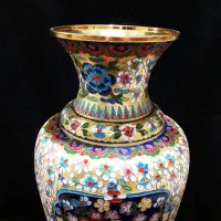 گلدان میناکاری روسی قدیمی|کلکسیون اشیاء عتیقه|رشت, حاجی آباد|دیوار