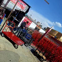 گاری دستی حفاظ دار چهار چرخ حمل بار باربر حفاظ دار