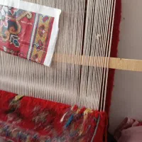 فرش دست بافت نیمه کاره
