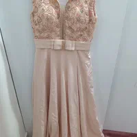 لباس مجلسی پرنسسی گلبهی