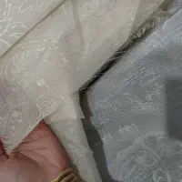 دو عدد پرده ندوخته