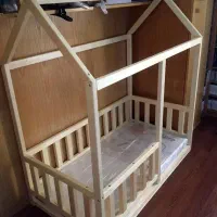 تخت چوبی کودک (پینترستی)|تخت و صندلی بچه|بیرجند, |دیوار