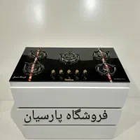 اجاق گاز کشویی  مدل BUILT شیشه رومیزی استیل  کد197