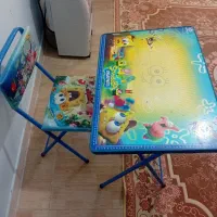 میز تحریر  و آینه شمعدان