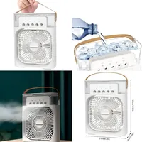 پنکه و کولر رومیزی چندکاره مدل Air Cooler Fan|پنکه و تصفیه‌کنندهٔ هوا|یزد, |دیوار