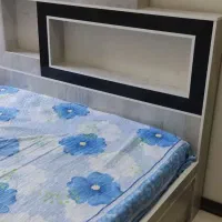 تخت خواب دو نفره به‌همراه تشک و دراور|تخت و سرویس خواب|تهران, دریاچه شهدای خلیج فارس|دیوار