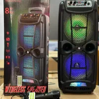 اسپیکر شارژی 90 سانتی ZQS-2806 با میکروفون بیسیم|پخش‌کننده همراه|قم, زند آباد|دیوار