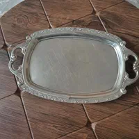 سینی استیل ودیس استیل بزرگ سینی ایینه ای پذیرایی