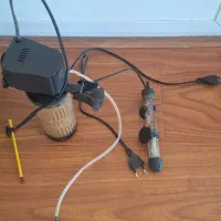 آکواریوم ۳۸ لیتری بهمراه پمپ آب، بخاری و دماسنج|ماهی|بیرجند, |دیوار