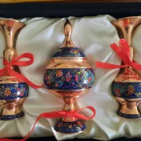 گلدان و شکلات خوری مس و پرداز|صنایع دستی و سایر لوازم تزئینی|تهران, سید خندان (جلفا)|دیوار