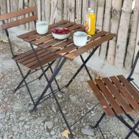 میز و صندلی تاشو چوب راش