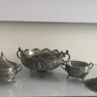 ظرف آجیل خوری با دو عدد قندان ست