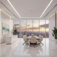 دفتر کار و مطب    تمام‌شیشه ویوی ابدی