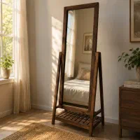 آینه قدی ساده پایه دار