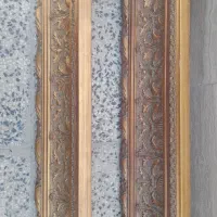 قاب پرده چوبی کار شده