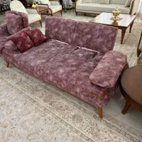 مبل  ده نفر با میز عسلی  تخت خواب شو  تمیز|مبلمان خانگی و میز عسلی|بابلسر, |دیوار