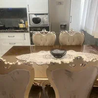 میز غذا خوری ۶نفره همراه کاور
