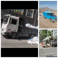 حمل نخاله با ماشین بادسان خاور بابکت نیسان