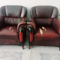 مبل چرم|مبلمان خانگی و میز عسلی|قم, پردیسان|دیوار