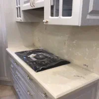 صحفه کابینت کوارتز کورین سنگ طبیعی اسپیل تی وی وال