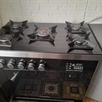 اجاق گاز 5شعله تکنو طرح فر در حد نو