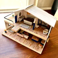 ماکت داخلی معماری خانه دوبلکس