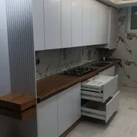 کابینت کناف پارکت پتینه نقاشی طراحی داخلی|مصالح و تجهیزات ساختمان|پردیس, |دیوار