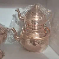 ست کتری قوری قندون مسی نو