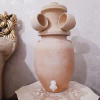 کلمن سفالی همراه با۲تااستکان