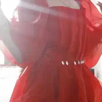 لباس مجلسی دخترانه قرمز و سبز