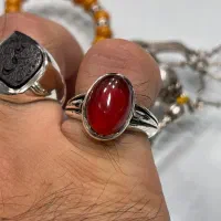 انگشتر عقیق طهران اذری قدیمی