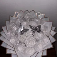 رُز روبانی|گل مصنوعی|اراک, |دیوار