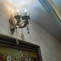 دیوارکوب دو شعله برنز