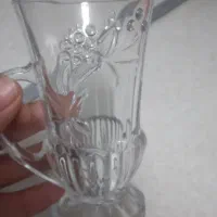 لیوان پایه داره طرح انگور و لیوان محک