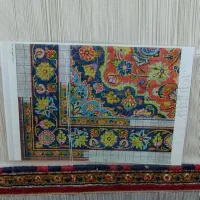 دار قالی چله کشی شده