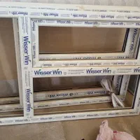 دو عدد پنجره دو جداره upvc نو|مصالح و تجهیزات ساختمان|تایباد, |دیوار