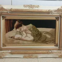 تابلو فرش دستباف مادر وکودک