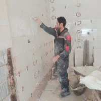 کاشی کاری و سرامیک کاری چسبی اسلب|خدمات پیشه و مهارت|ری, دیلمان|دیوار
