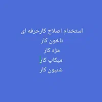 استخدام اصلاح کاروابروی کار حرفه ای