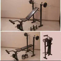 میز پرس بدنسازی ۷ کاره تاشو(نو وتمیز بدون استفاده)