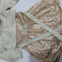 لباس مجلسی دخترانه بچه ساتن دیسکو