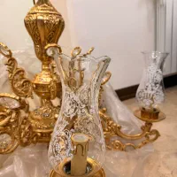 لوستر آب طلا ۶شعله|لوستر و چراغ آویز|تهران, جنت‌آباد شمالی|دیوار
