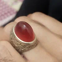 انگشتر عقیق گله قندی بفروش می رسد
