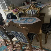 مبل سلطنتی ۹ نفره همراه با میز نهار خوری|مبلمان خانگی و میز عسلی|یزد, |دیوار