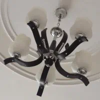 دو عدد لوستر ۵ شاخه با لامپ