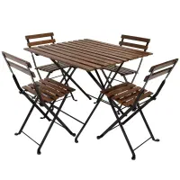 میز و صندلی تاشو طرح ایکیا مدل TARNO (4 نفره)