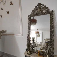 سرویس آینه شمعدان برنجی