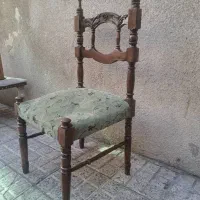 صندلی ناهار خوری چوب گردو انتیک قدیمی ۶ عدد