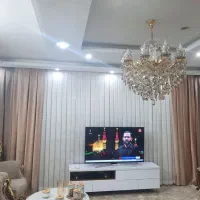 پرده سفید مدل پتینه و دو عدد والون مخمل|پرده، رانر، رومیزی|تهران, تهرانسر شرقی|دیوار