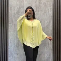 شومیز مجلسی شنل دار سایز بزرگ